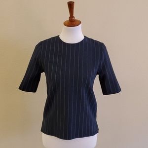 Ganni pinstripe top